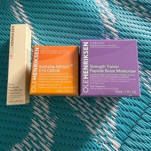 Olehenriksen( lip treatment,eye cream,&moisturizer
